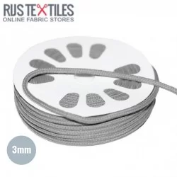 Cotton Cord Grey 3mm (Per Meter)