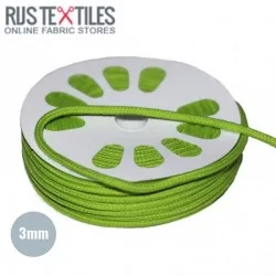 Baumwollkordel Lime 3mm (Meterware)