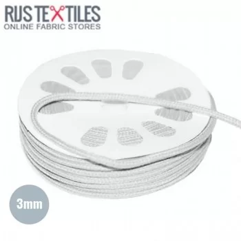 Cordon En Coton Blanc 3mm (au Mètre) Cordon En Coton Blanc 3mm (au Mètre)