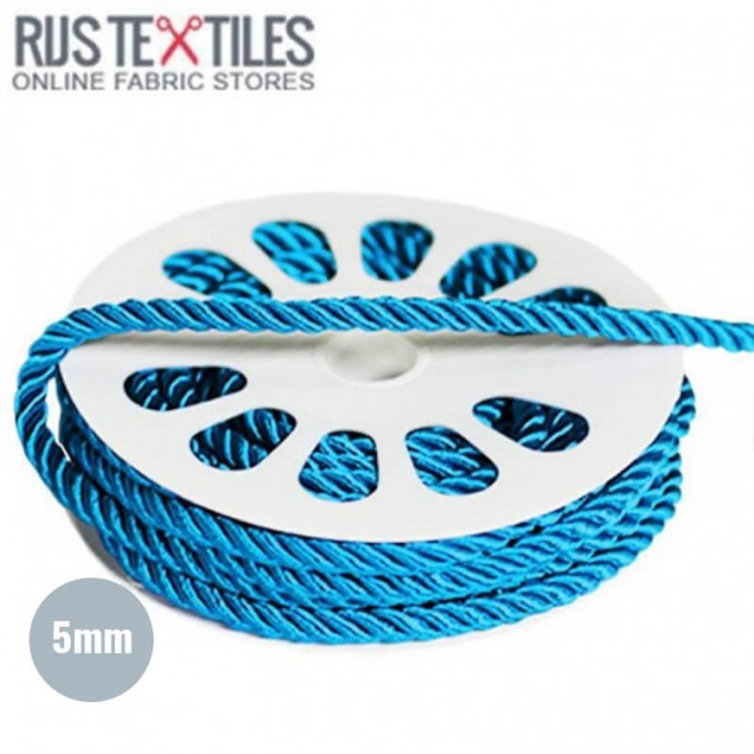Silk Cord Aqua 5mm - (Silk Cord 5mm )
