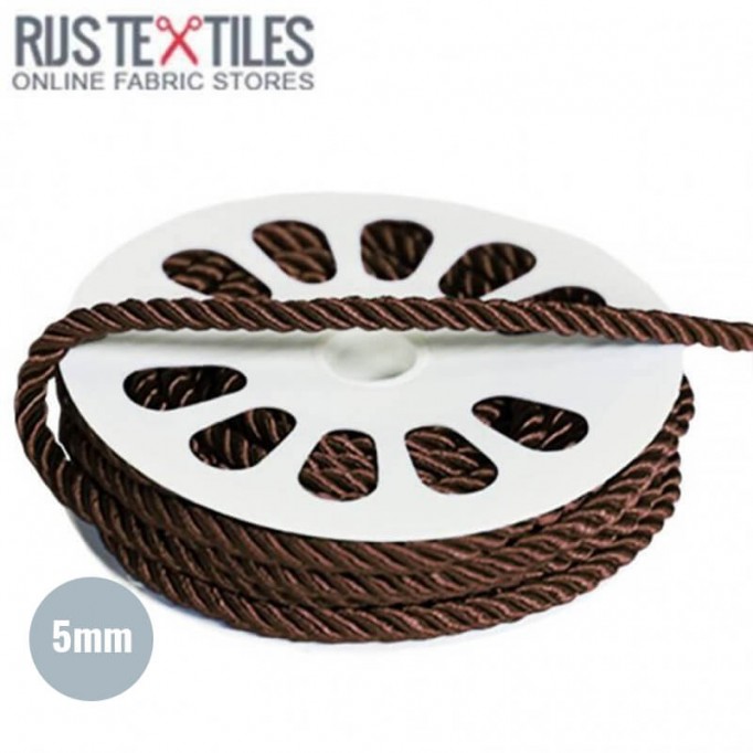 Silk Cord Brown 5mm - (Silk Cord 5mm )