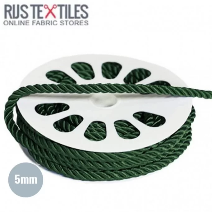 Silk Cord Dark Green 5mm - (Silk Cord 5mm )