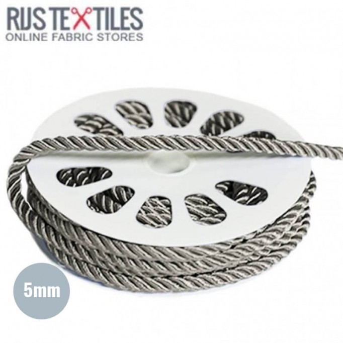 Silk Cord Grey 5mm - (Silk Cord 5mm )