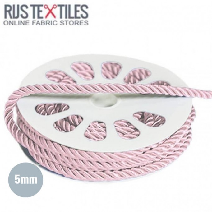 Silk Cord Light Pink 5mm - (Silk Cord 5mm )