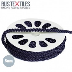 Satin Anoraksnor Navy 5mm