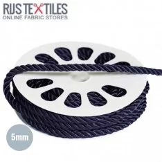 Satin Anoraksnor Navy 5mm
