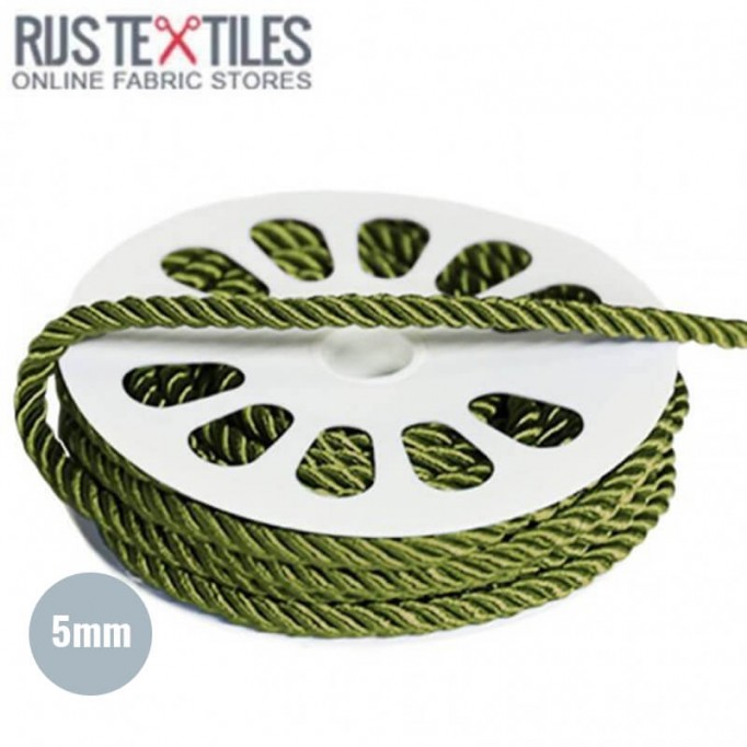 Silk Cord Olive 5mm - (Silk Cord 5mm )