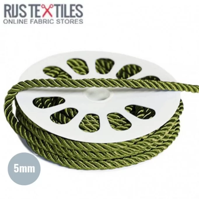 Silk Cord Olive 5mm - (Silk Cord 5mm )