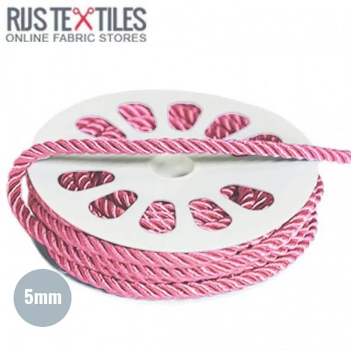 Satin Anoraksnor Pink 5mm - (Satin Anoraksnor 5mm)
