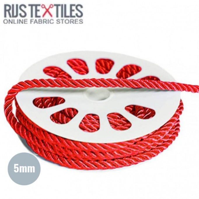 Silk Cord Red 5mm - (Silk Cord 5mm )