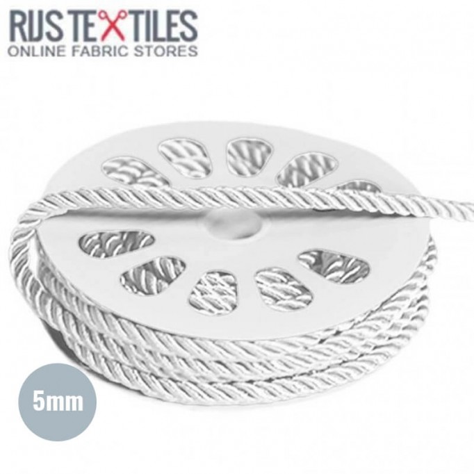 Silk Cord White 5mm - (Silk Cord 5mm )