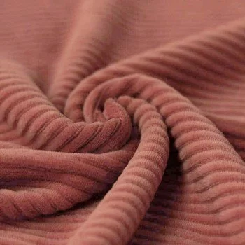 Tessuto Jersey Velluto a Coste Grande Argilla Rosa Tessuto Jersey Velluto a Coste Grande Argilla Rosa