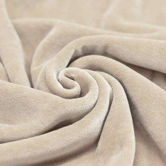 Nicky Velour Fabric Light Beige