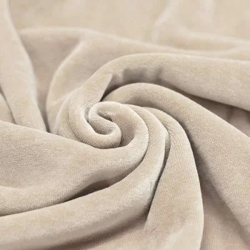 Tessuto Velluto Di Cotone Nicky Beige Chiaro Tessuto Velluto Di Cotone Nicky Beige Chiaro