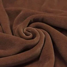 Nicky Velour Fabric Light Brown