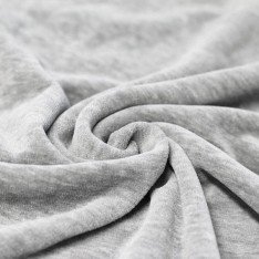 Nicky Velour Fabric Melee Light Grey