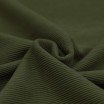 Ottoman Rib Jersey Stof Leger Groen  - (Jersey Stoffen)