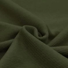 Tissu Jersey Ottoman Côte Armée Verte