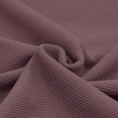 Ottoman Rib Jersey Fabric Old Mauve