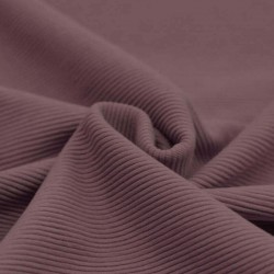 Ottoman Rib Jersey Fabric Old Mauve