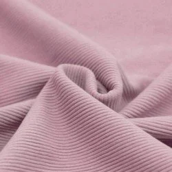 Ottoman Rib Jersey Stof Oud Roze