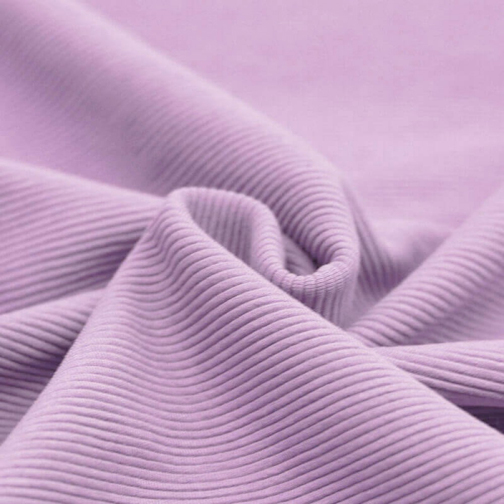 Ottoman Rib Jersey Fabric Pastel Lilac Ottoman Rib Jersey Fabric Pastel Lilac - (Jersey Fabrics)