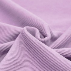 Ottoman Rib Jersey Fabric Pastel Lilac