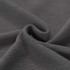 Ottoman Rib Jersey Stof Donker Grijs Melange
