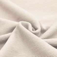 Ottoman Rib Jersey Fabric Natural Beige 