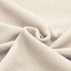 Ottoman Rib Jersey Fabric Natural Beige 