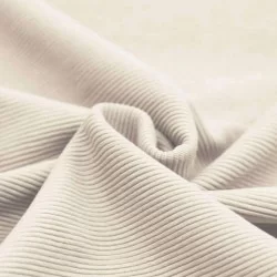 Ottoman Rib Jersey Stof Naturel Beige  Ottoman Rib Jersey Stof Naturel Beige