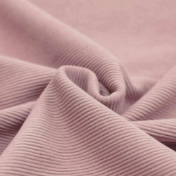 Ottoman Rib Jersey Fabric Nude Pink