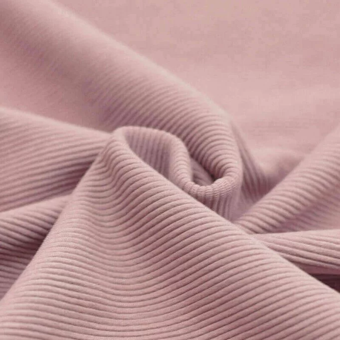 Ottoman Rib Jerseystof nude pink - (Ottoman Rib Jerseystoffer)