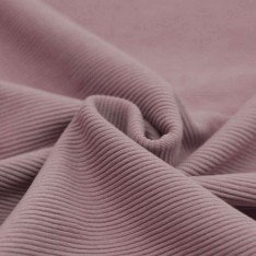Ottoman Rib Jersey Fabric Old Pink