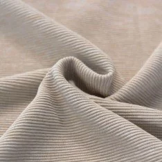 Ottoman Rib Jersey Stof Licht Beige Melange Ottoman Rib Jersey Stof Licht Beige Melange
