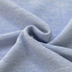 Ottoman Rib Jerseystof Lys Jeans Melange