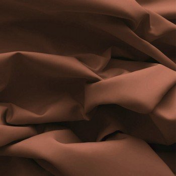 Bomuld Poplin Stof Lysebrun