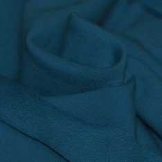 French Terry Fabric Petrol Blue
