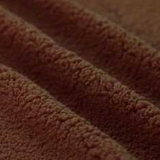 Curly Teddy Fabric Light Brown