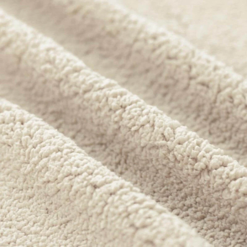 Curly Teddy Fabric Natural