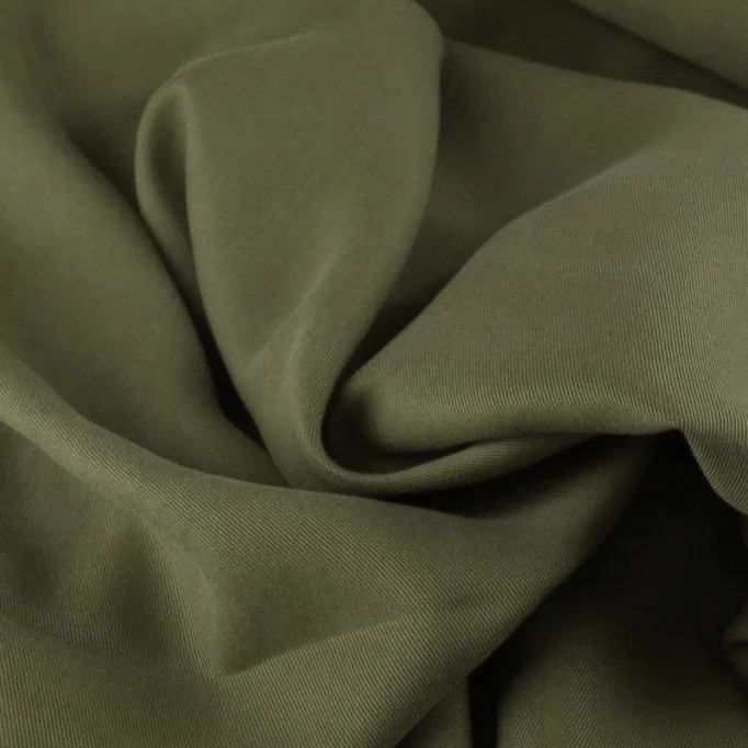 Tencel Twill Fabric Army Green - (Fashion Fabrics)