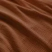 Heavy (Triple Layer) Cotton Gauze Fabric Cognac - (Deco Fabrics)