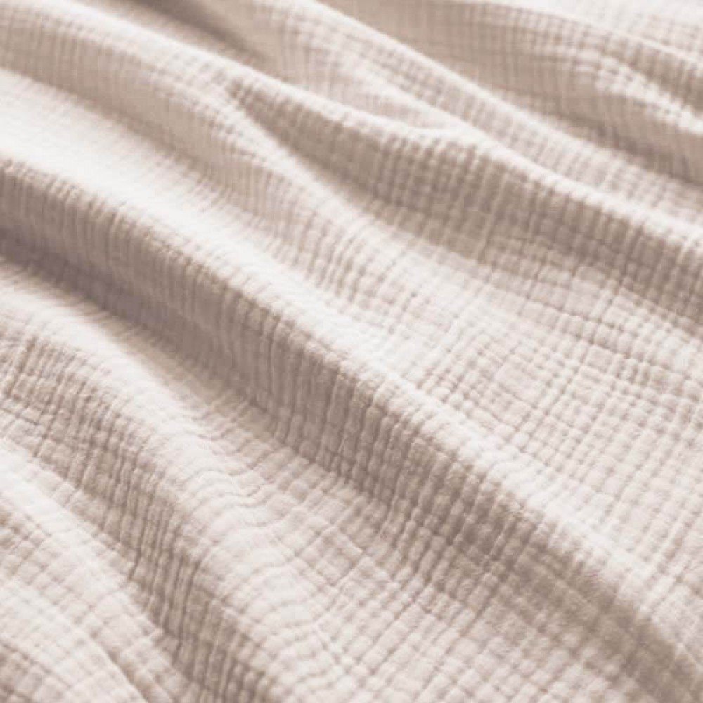 Kraftig (Triple Layer) Musselin Stof Lys Beige
