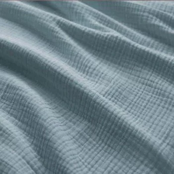 Tessuto Garza Di Cotone Pesante (Triple Layer) Verde Antico Tessuto Garza Di Cotone Pesante (Triple Layer) Verde Antico