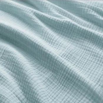Tessuto Garza Di Cotone Pesante (Triple Layer) Verde Mare Tessuto Garza Di Cotone Pesante (Triple Layer) Verde Mare