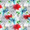 Viskosejersey Digital Muster - Sommerblumen