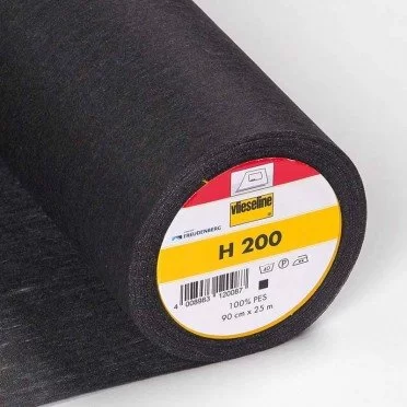 Vlieseline H200 Sort (Metermål) - (Syartikler)