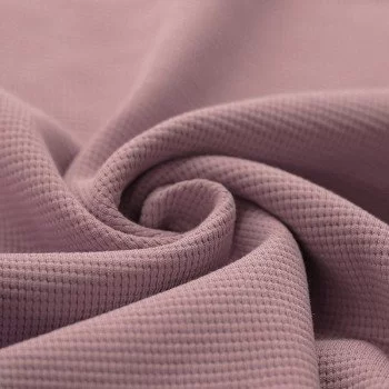 Tessuto Jersey Di Waffle Piqué Rosa Antico Tessuto Jersey Di Waffle Piqué Rosa Antico