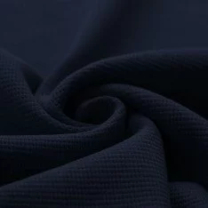 Waffle Knit Jersey Fabric Navy