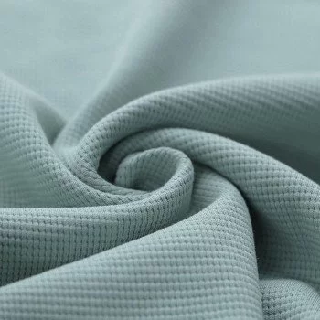 Tessuto Jersey Di Waffle Piqué Verde Mare Tessuto Jersey Di Waffle Piqué Verde Mare